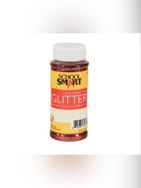 Red Craft Glitter, 4 Ounces